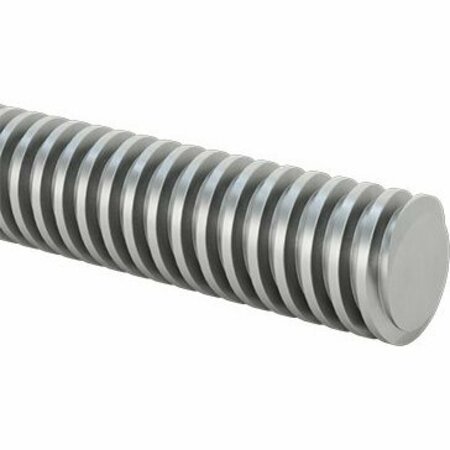 BSC PREFERRED Fast-Travel Ultra-Precision Lead Screw 304 Stainless Steel M12 x 2.50 mm Thread 500 mm Long 2391N29